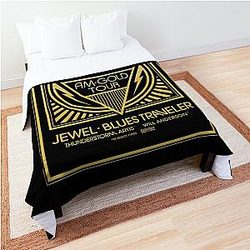 Gold Tour AM Train jewel blues traveler  Comforter