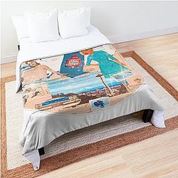 Blues Traveler 1950s  Comforter