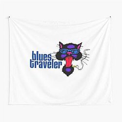 SMOKER CAT BLUES TRAVELER Tapestry