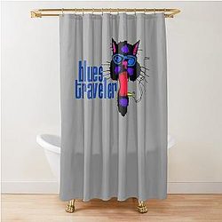SMOKER CAT BLUES TRAVELER  Shower Curtain