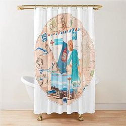 Blues Traveler 1950s  Shower Curtain