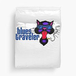 SMOKER CAT BLUES TRAVELER Duvet Cover