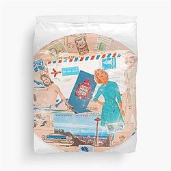 Blues Traveler 1950s  Duvet Cover