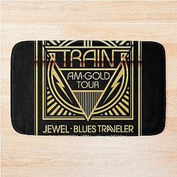 Gold Tour AM Train jewel blues traveler  Bath Mat