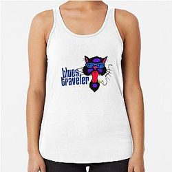 SMOKER CAT BLUES TRAVELER  Racerback Tank Top