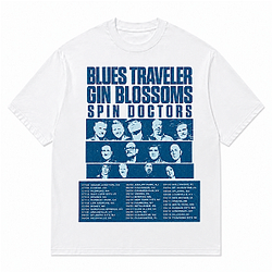 Blues Traveler Gin Blossoms 2026 Tour with Spin Doctors HTCT2807 Blues Traveler T-Shirts