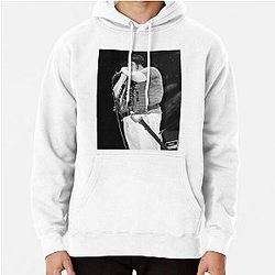 John Popper - Blues Traveler - BW Photograph Pullover Hoodie