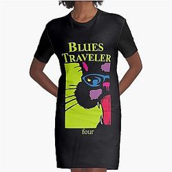 BLUES TRAVELER Graphic T-Shirt Dress