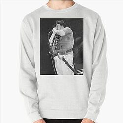 John Popper - Blues Traveler - BW Photograph Pullover Sweatshirt