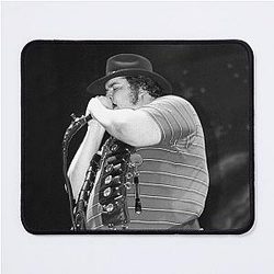 John Popper - Blues Traveler - BW Photograph Mouse Pad