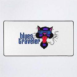 SMOKER CAT BLUES TRAVELER Desk Mat