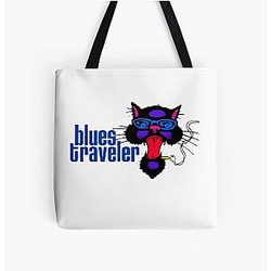SMOKER CAT BLUES TRAVELER All Over Print Tote Bag