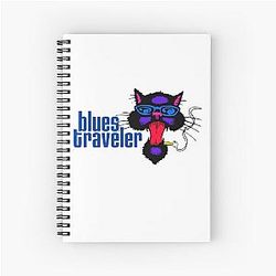 SMOKER CAT BLUES TRAVELER Spiral Notebook