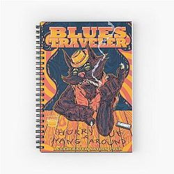 BLUES TRAVELER that makes a big Essential Spiral Notebook