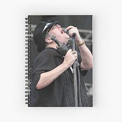 Blues Traveler - John Popper - Photograph Spiral Notebook