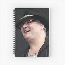 Blues Traveler - John Popper - Photograph Spiral Notebook