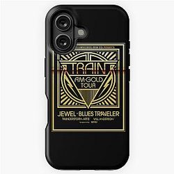Gold Tour AM Train jewel blues traveler  iPhone Tough Case
