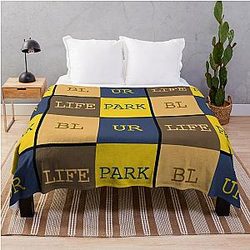 Blur bande parclife carré design Couverture de lancer RB1608