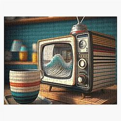Blur Coffee and TV Modern Jigsaw Puzzle RB1608