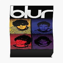 Blur English Rock Band Légende T-Shirt le plus populaire Affiche essentielle RB1608