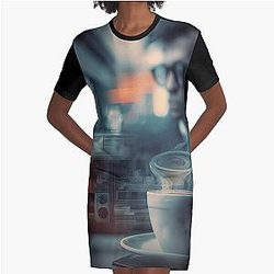 Blur Coffee & TV T-Shirt Dress