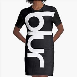 the word makes me flying so high blurs Graphic T-Shirt Dress