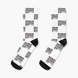 Flaming blur Socks