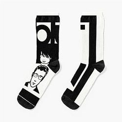 Black and white famous fours Socks