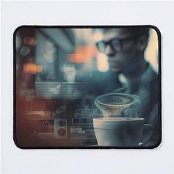 Blur Coffee and Mouse Pad