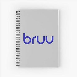 Blur blue logo design Spiral Notebook