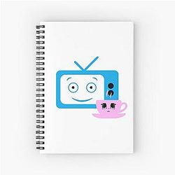Blur coffee band TV faces Notebook