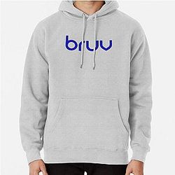 Blur band bruv blue logo hoodie