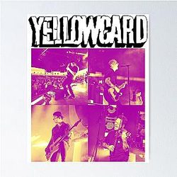Motion Blur Yellow Card Poster