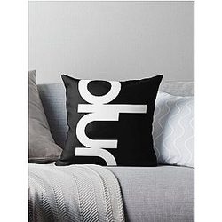 The word makes me flying so high blurs Throw Pillow