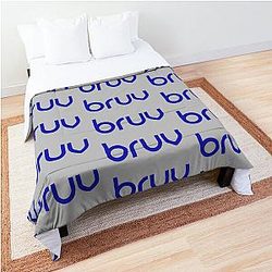 Blur band blue logo design comforter