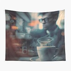 Blur Coffee and TV Tapestry