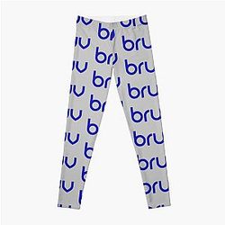 Blur band brat blue logo design Leggings