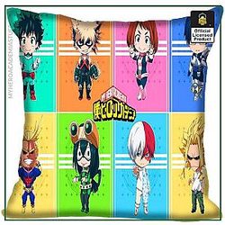 My Hero Academia Merch Pillow Cover Merch -  Chibi Heroes
