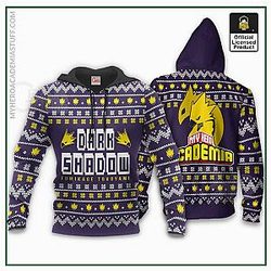 Ugly Christmas Hoodie - Dark Shadow My Hero Academia, Fumikage Tokoyami
