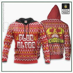 Ugly Christmas Hoodie - All Might Plus Ultra