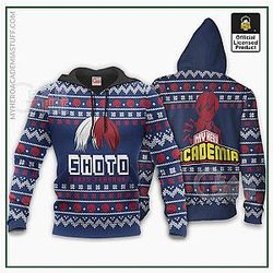 Ugly Christmas Hoodie - My Hero Academia Shoto Todoroki