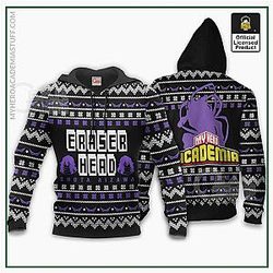 Ugly Christmas Hoodie - Aizawa, Eraser Head
