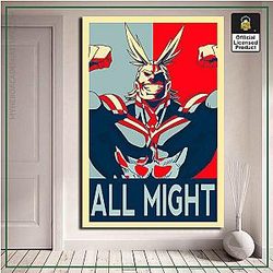 My Hero Academia Merch Poster Merch -  All Might