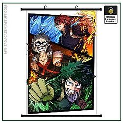 My Hero Academia Merch Poster Merch -  Todoroki Bakugo and Deku