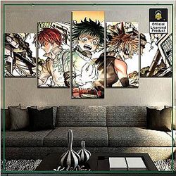 My Hero Academia Merch Wall Art  Shoto Midoriya Bakugo