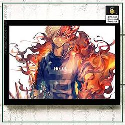 My Hero Academia Merch Poster Merch -  Shoto Fire Quirk