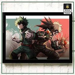 My Hero Academia Merch Poster Merch -  Deku and Bakugou