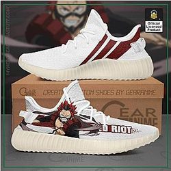 My Hero Academia Shoes - Eijiro Kirishima Yeezy Shoes Red Riot