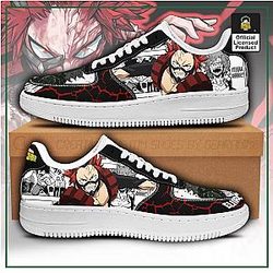 My Hero Academia Shoes - Eijiro Kirishima Air Force Sneakers Custom