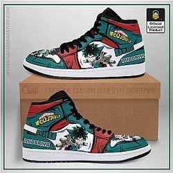 My Hero Academia Shoes - Deku Izuku Jordan Sneakers Custom